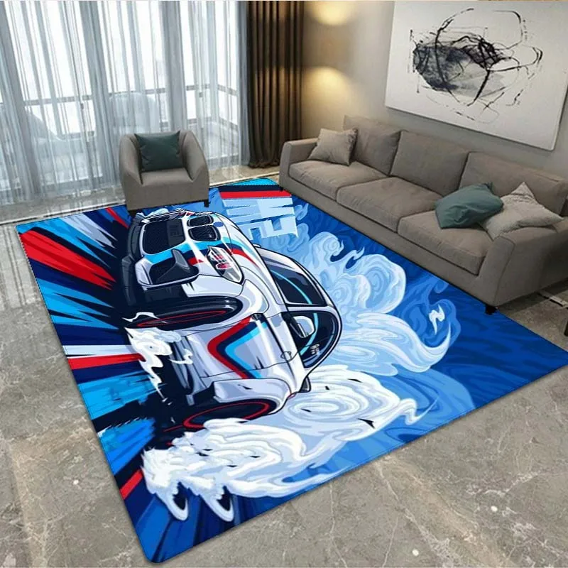 3DGTR Racing  Carpet for Living Room Children Floor Mat Large Carpet Rug for Bedroom Soft Carpet Home Decoration Mat Room Rug