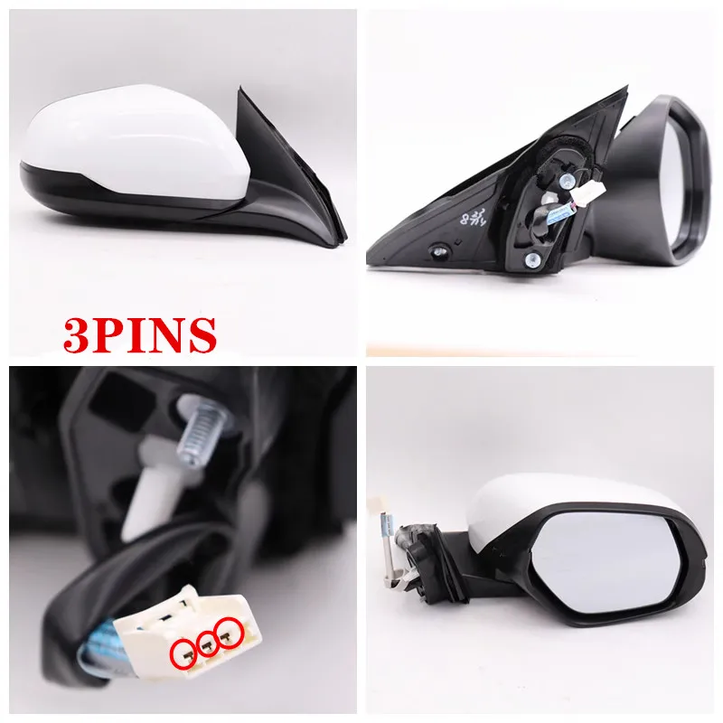 1PCS Car Side Mirror Rearview Mirror Honda For HRV Vezel 2014 2015 2016 2017 2018 RU1 RU5 3/5/8 PINS With Signal Lamp