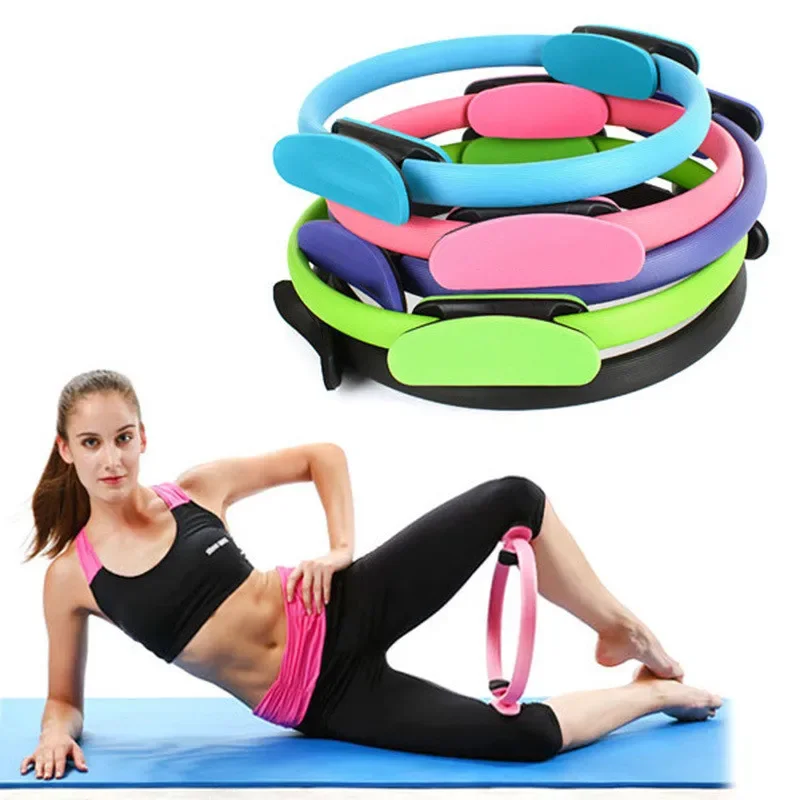 Sdotter 1Pcs Portable Yoga Pilates Circle Fitness Magic Circle Training Muscle Pilate Equipment Gym Accessories Goods For Home W