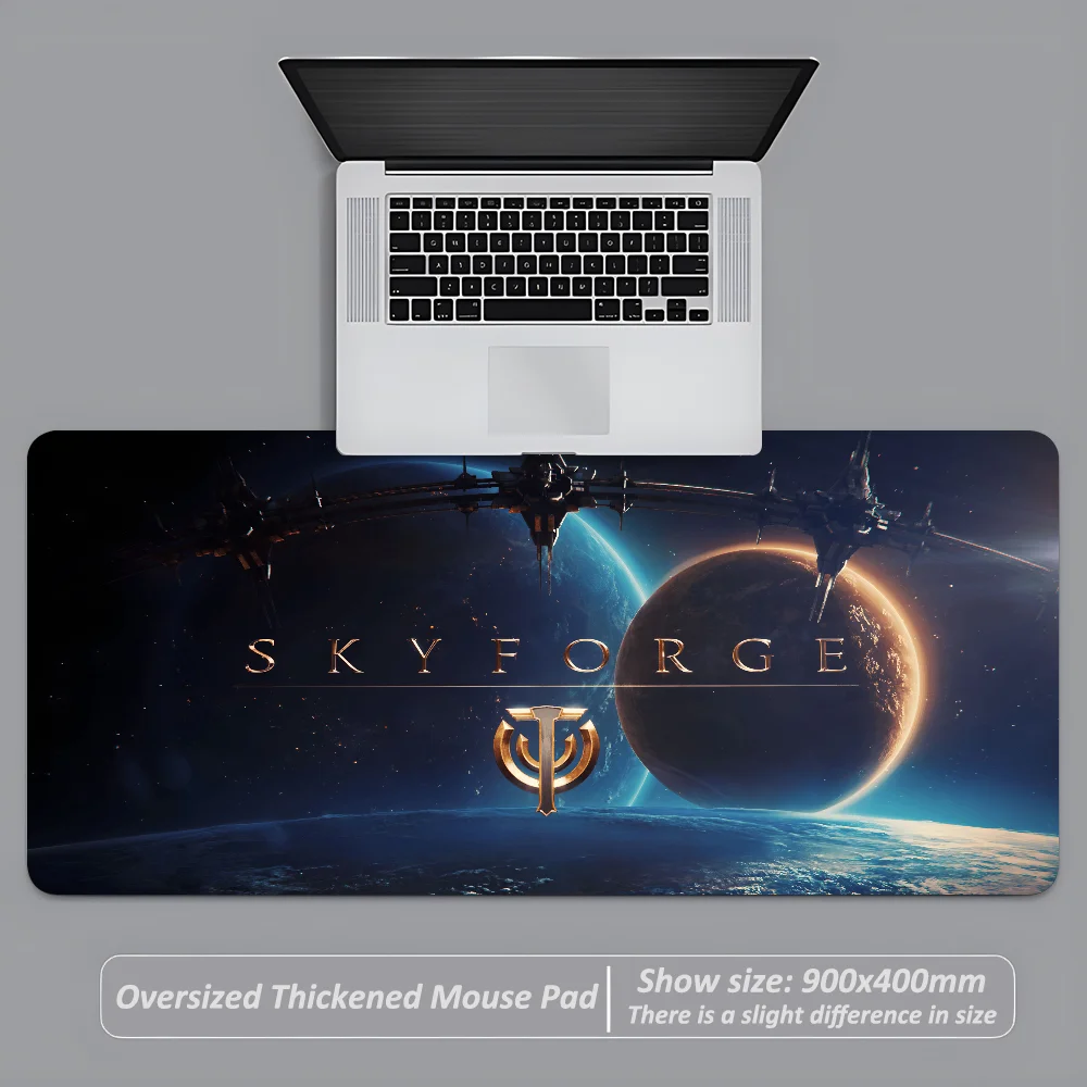 Gaming S-Skyforge Cool Mousepad Large Anti-Slip Mouse Pad Stitched Edges Mat Durable Desk Laptop Gaming​ Keyboard Pad XXL