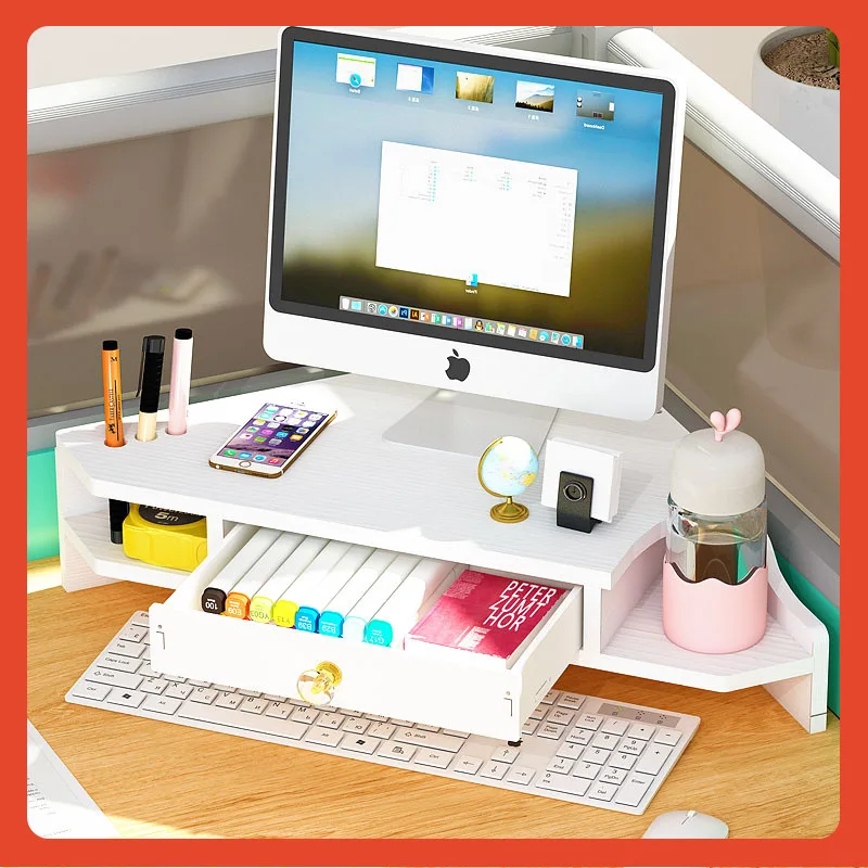 

Подходит для рамки увеличения высоты экрана компьютера, треугольной защиты угловой шеи, настольного монитора, офисного настольного хранения.