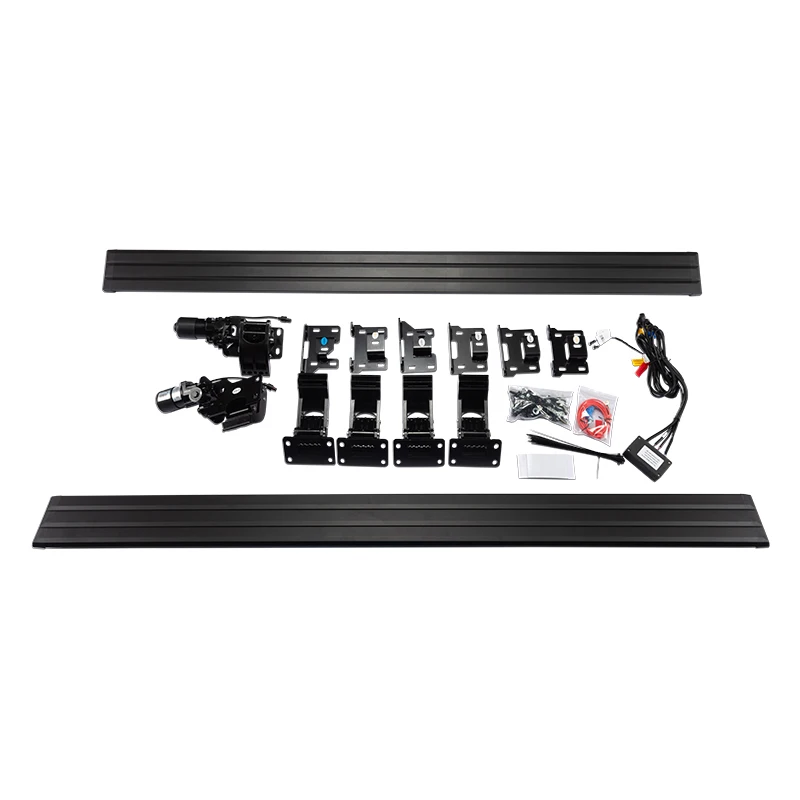 Mobile APP Control Waterproof Retractable Running Boards Electric Side Step For Jeep Wrangler 4 Door 6 Bracket Door Boards