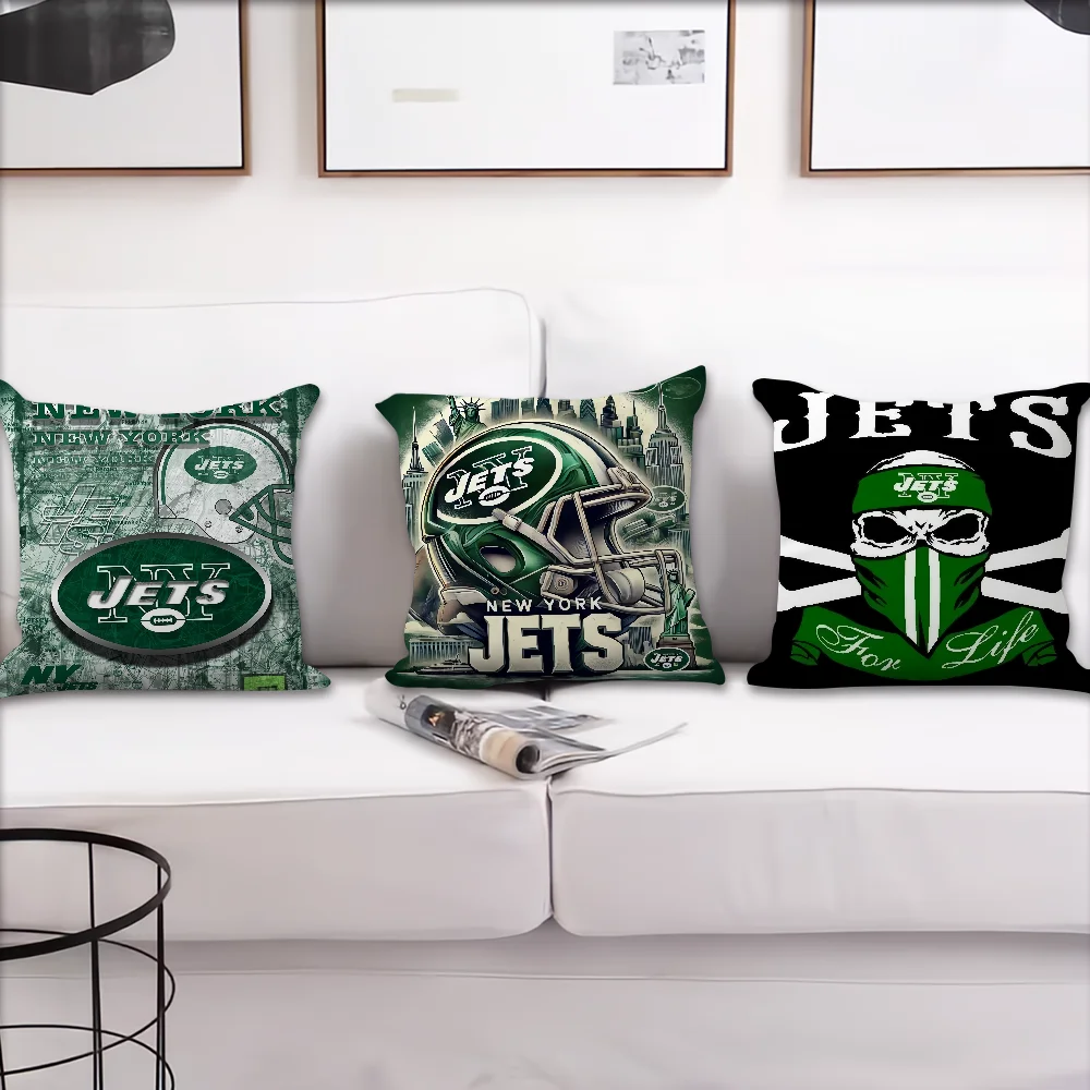 Cool Comfortable soft Pillow Case for Sofa Living Room Home office N-New York J-Jets Decor Protective Covers