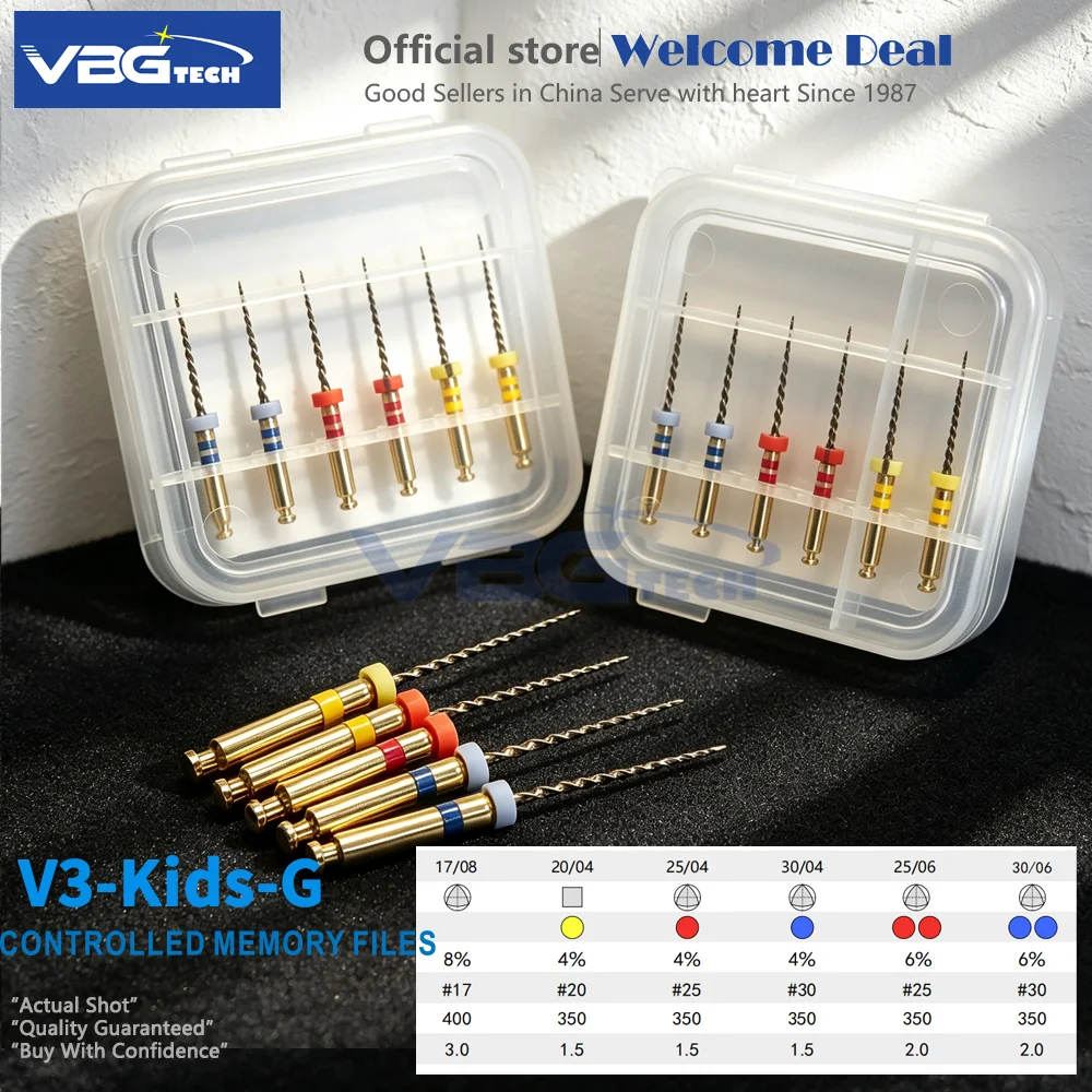 Dental Niti Pediatric Files Heat Activation EndoTip Children DT File Root Canal Treatment 16mm Baby Needle Endodontic Materials