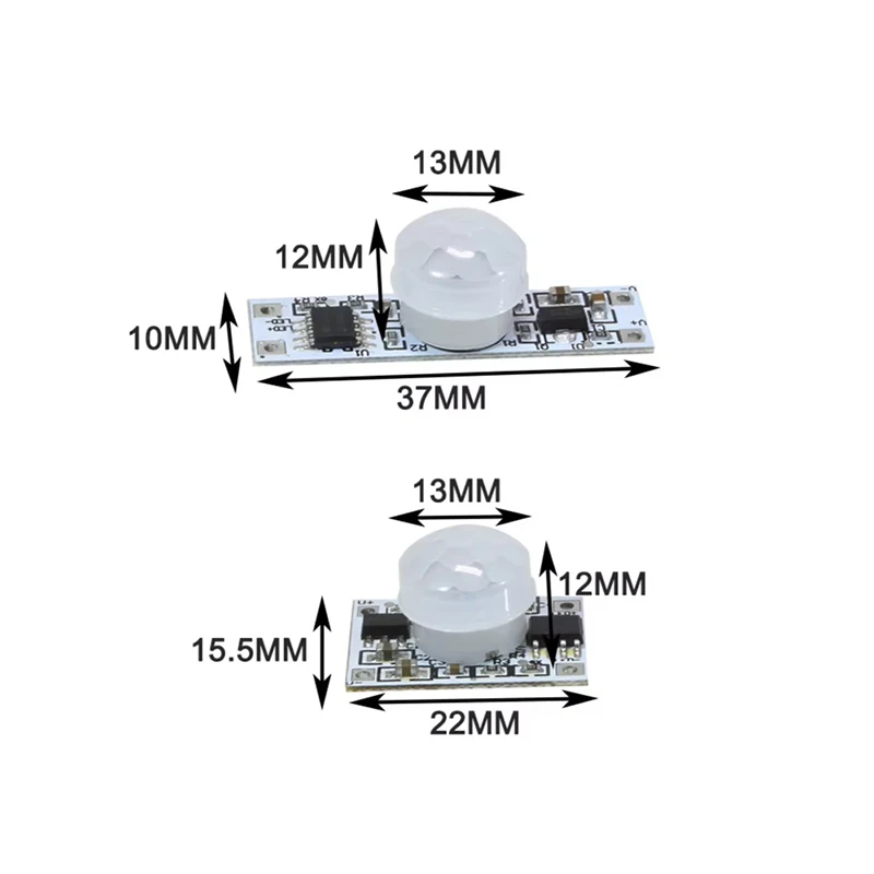 Motion sensor switch DC 5V 12V 24V Ceiling module 5A infrared sensing Body sensor Detector controller switch Custom