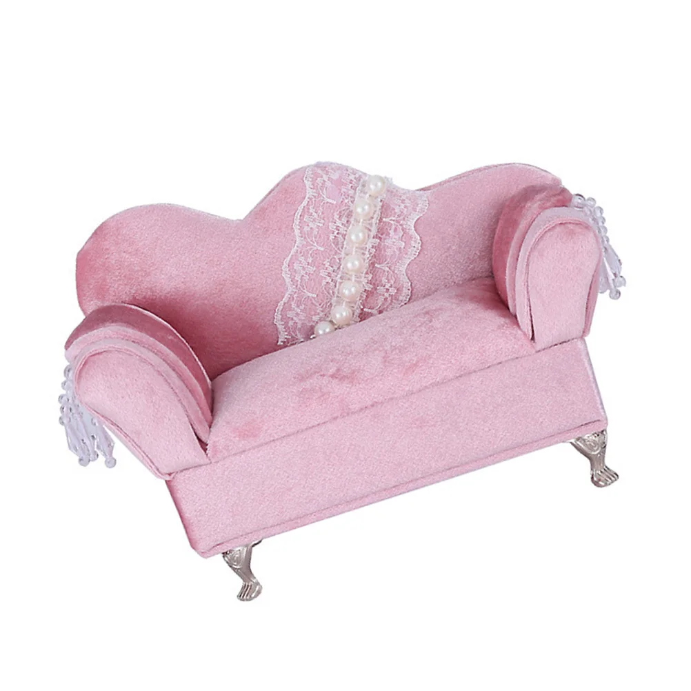 Sofa Jewelry Box Organizer Jewelry Storage Box Exquisite Look Dressing Table Decor Small Earrings Container Rings Earrings Case