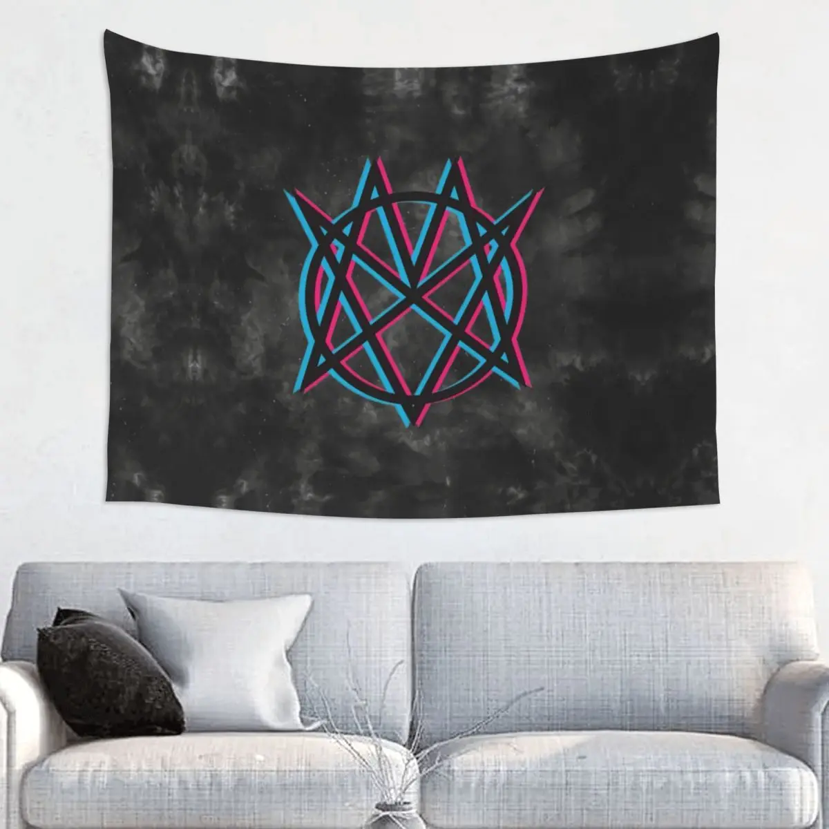 Custom Msi Mindless Hip Hop Punk Rock Self Indulgence Tapestries for Living Room Electro Hippie Wall Hanging Tapestry Home Decor