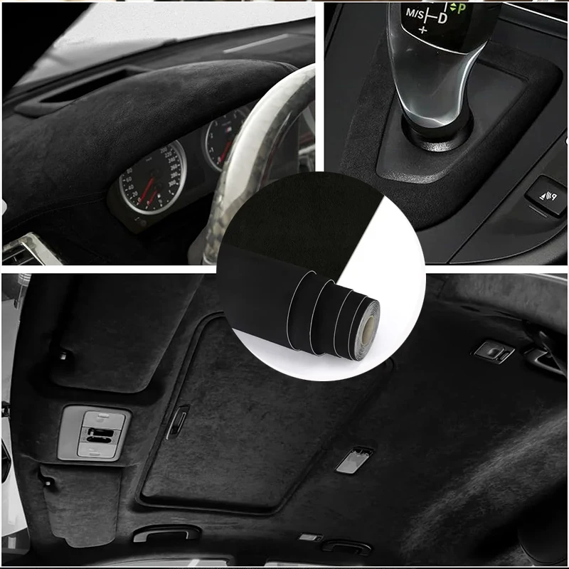 

Самоклеящаяся ткань из искусственной замши 50/100/200x150 см для декора дома, обшивки стоек A, B, C, обивки салона автомобиля