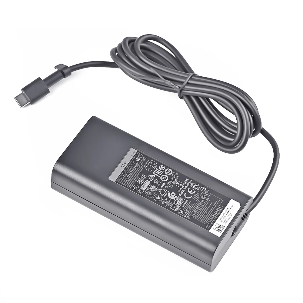 65W USB-C Type-C 20V 3.25A AC Power Adapter Laptop Charger For DELL XPS12 XPS13 9350 9250 9360 7370 HA65NM170 LA65NM170