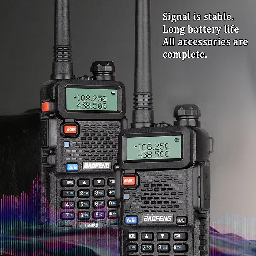 2-pcs-baofeng-uv-5r-8w-high-power-dual-frequency-walkie-talkie-portable-radio-vhf-uhf-fm-handheld-walkie-talkie-hunting-radio