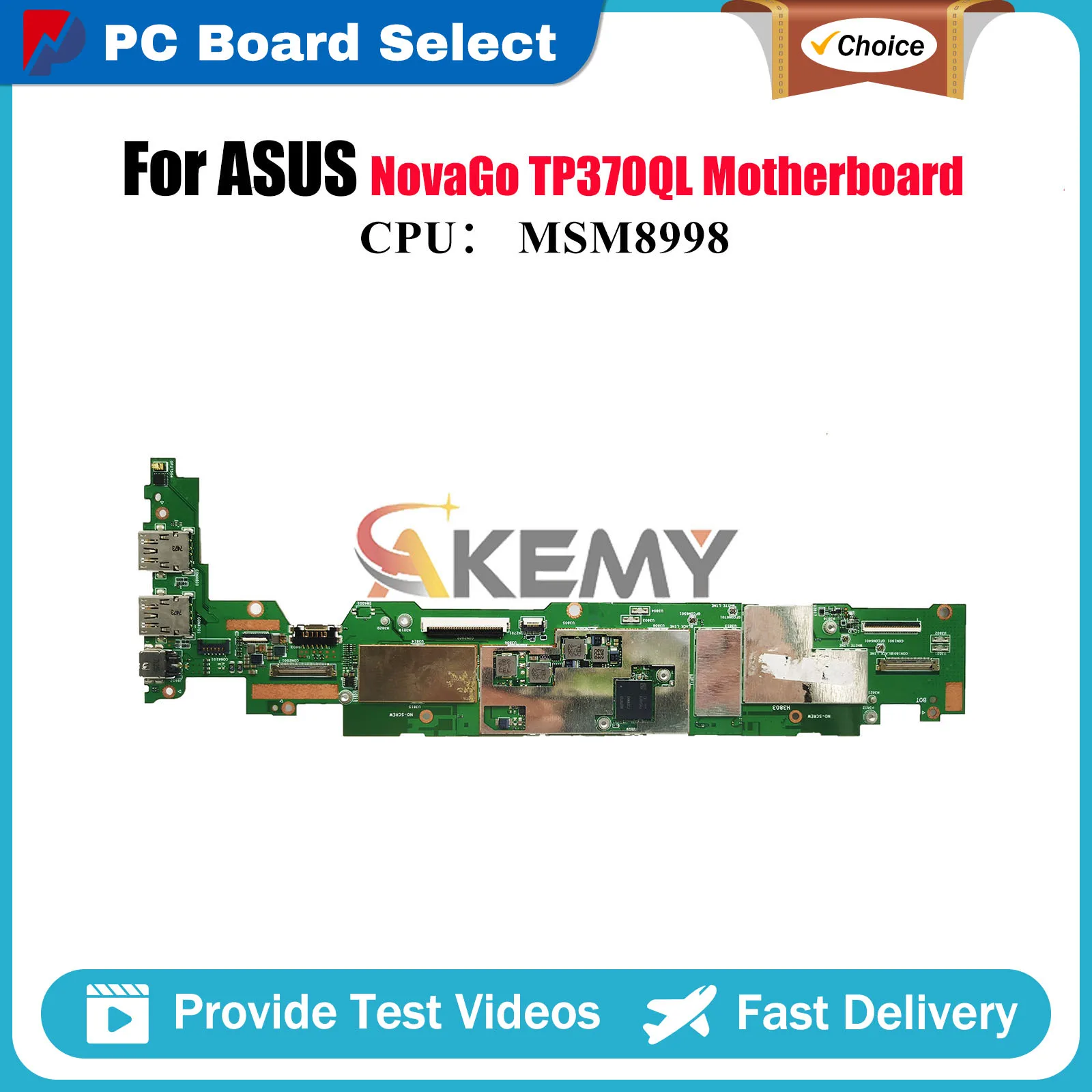 

Материнская плата TP370QL для ноутбука ASUS VivoBook Flip TP370 TP370QL NovaGo, материнская плата для ноутбука с MSM8998, 100% тестирование, ОК, быстрая доставка
