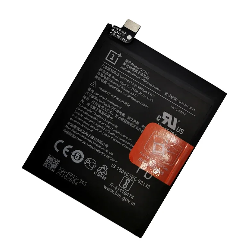 New Original Battery BLP743 3800mAh For Oneplus 7T One Plus 7T Phone Battery High Capacity OnePlus Phone Batteries Free Tools