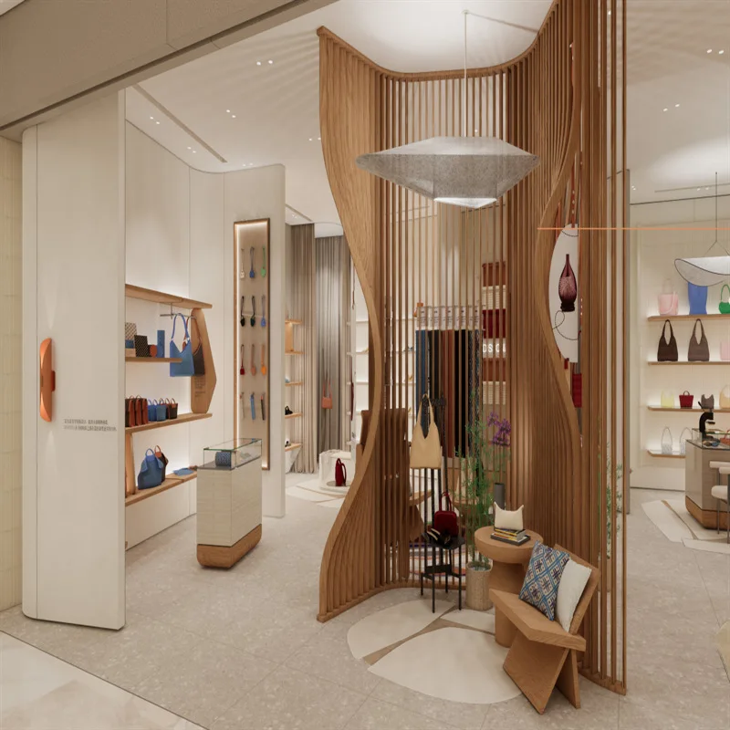 Customized. Design, Production and Installation One-Stop Service Long-Term Customized High-End Women's Shoes Showcase Leather Ba