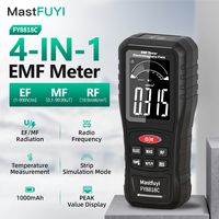 MASTFUYI 4-IN-1 Electromagnetic Radiation Detector, Electric & Magnetic Field Strength, RF Power, Temperature Monitor