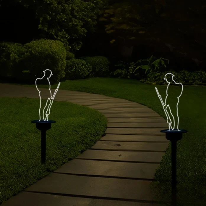20 pieces of new acrylic courtyard decorative lights with USB rechargeable batteries for outdoor courtyard landscape decoration