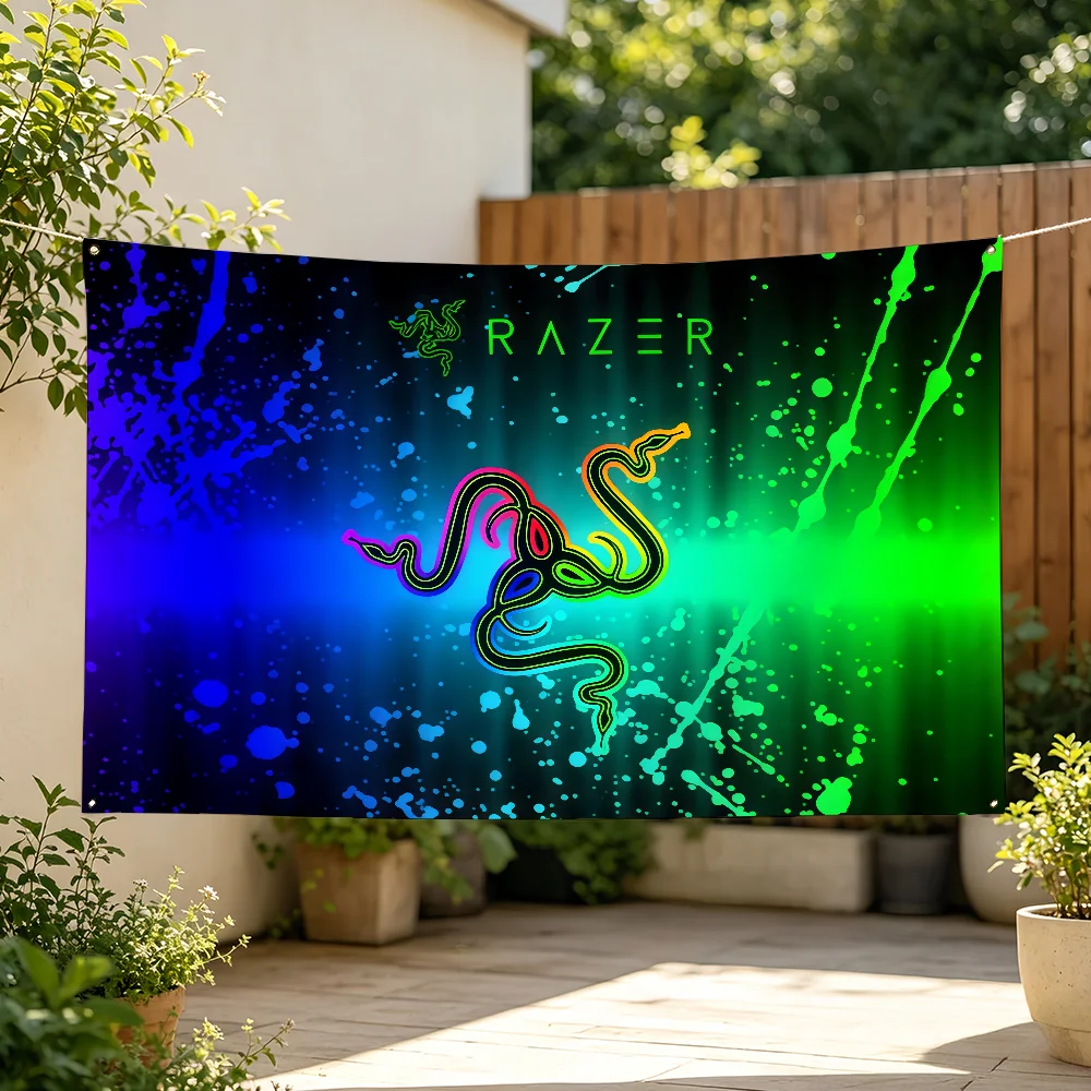Brand R-Razer Logo Flag For Sports Matches Games Parade Rally Holiday Festival Backyard Balcony Club Bar Decor