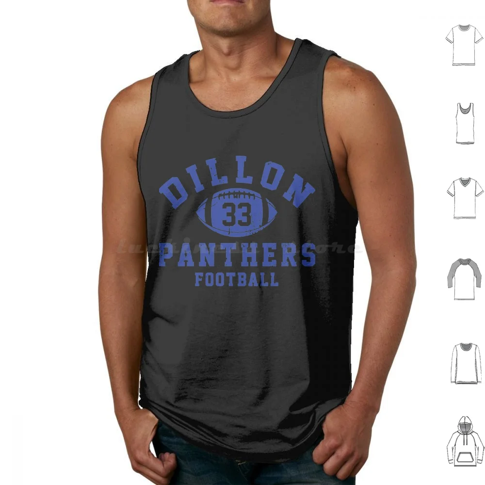 Dillon Panthers Football-33 Essential Tank Tops Vest Sleeveless Dillon Panthers Football 33 Essential