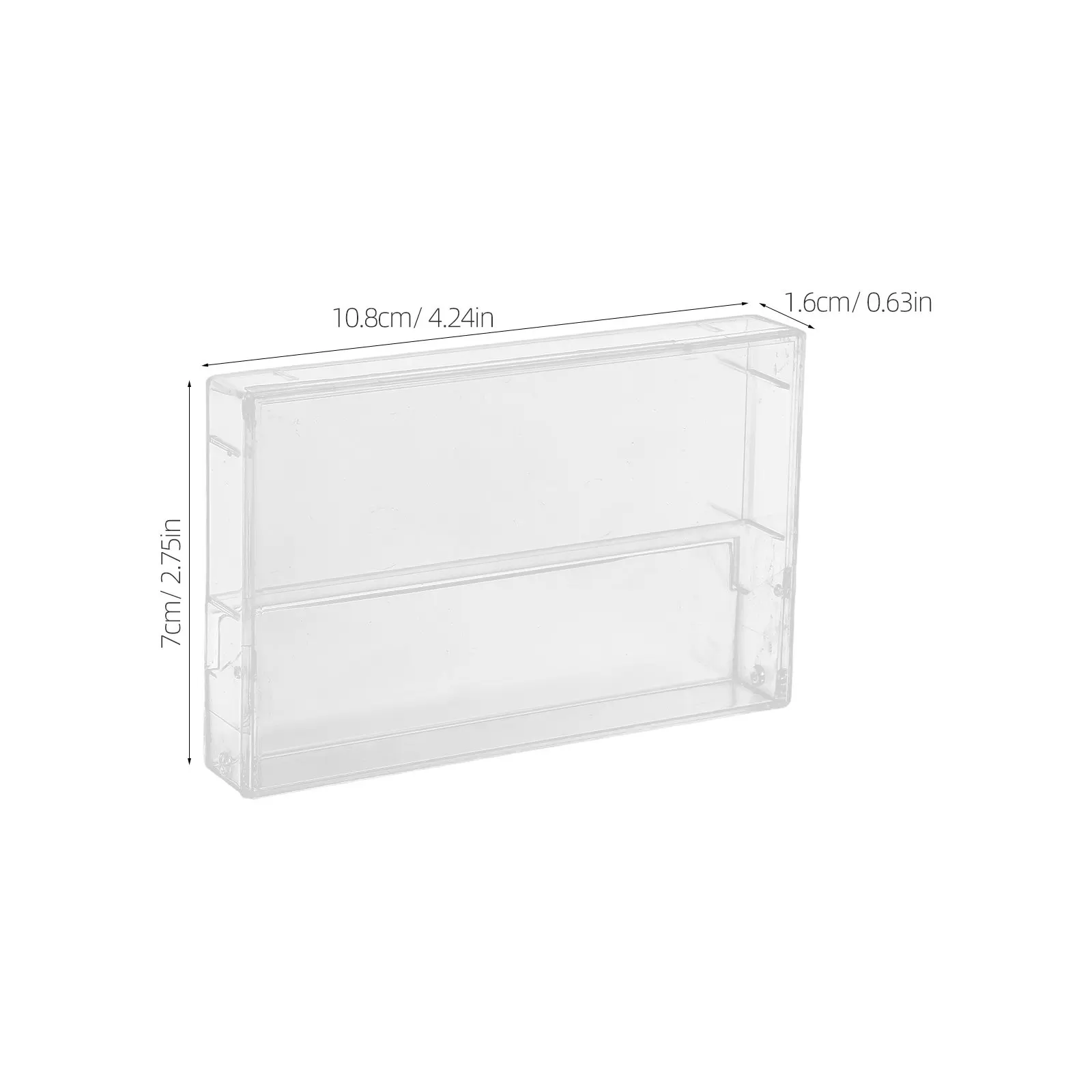 3 Pcs Clear Cassette Tape Case Audio Cassette Storage Box Cajas De Acetato Transparente Plastic Blank Tapes Organizer With Lid