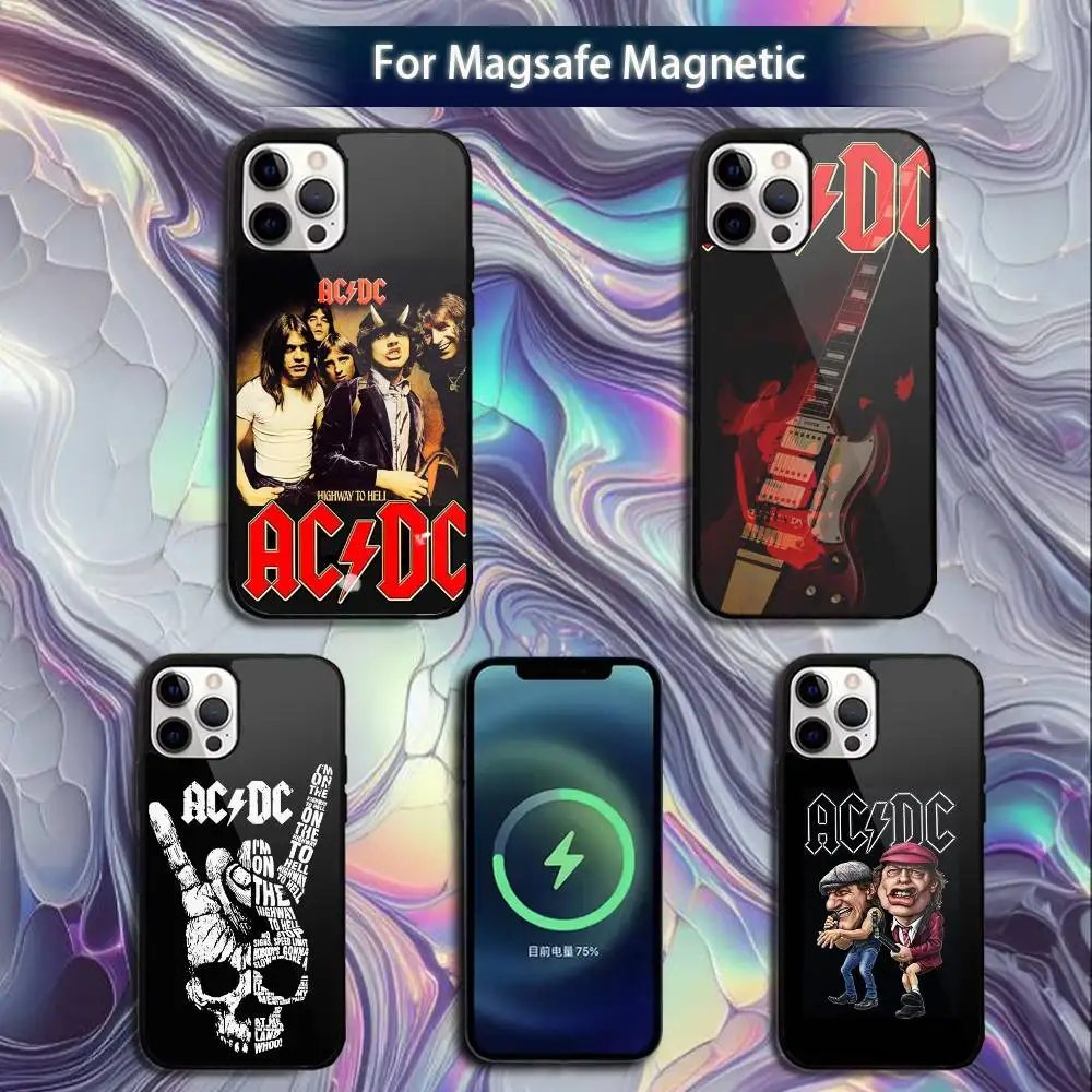 

AC Back In Black DC Phone Case For iPhone 16e,16,15,14,13,12,11,Plus,Pro,Max,Mini Magsafe Magnetic Wireless Charging
