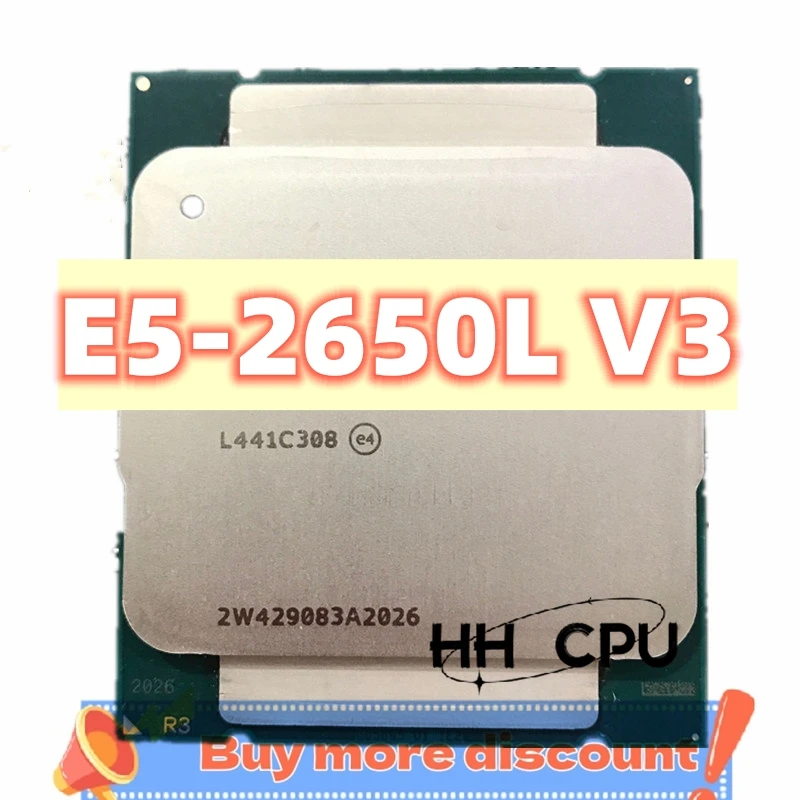 

Процессор Xeon E5-2650LV3 OEM версия 1,8 ГГц 12-ядерный 65 Вт 30 м E5 2650LV3 Настольный процессор E5 2650L V3