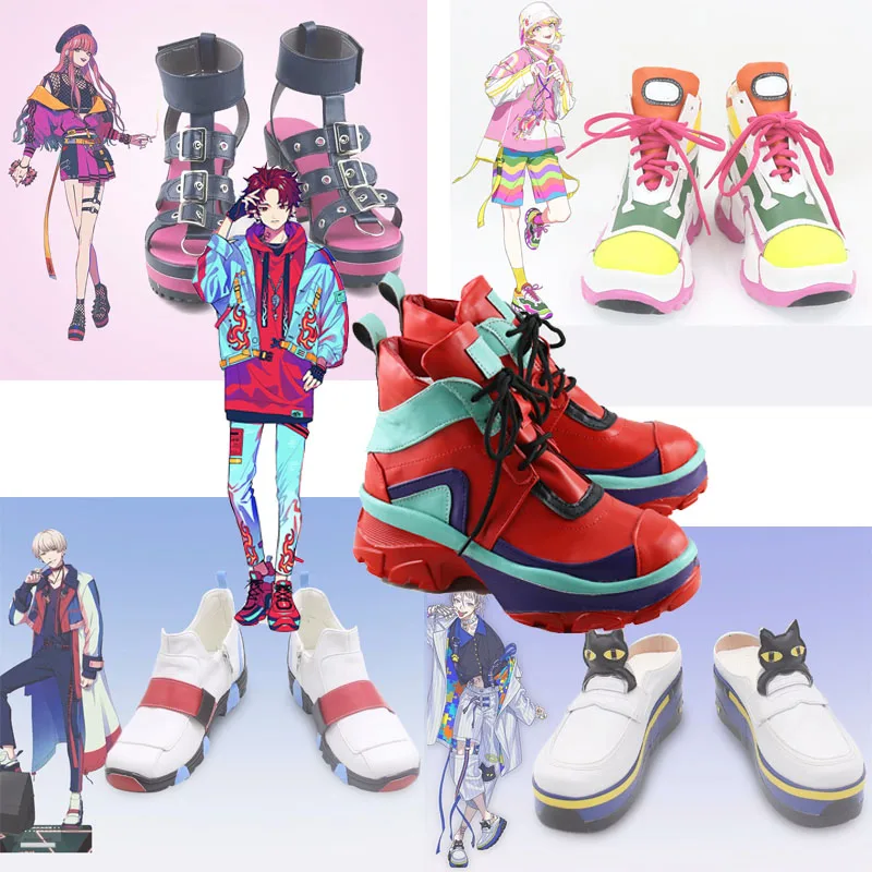 Botas de cuero personalizadas para mujer, zapatos de Cosplay de Anne Faulkner Ryu Natsume, Sugasano, Aren, Misuji, Kantaro