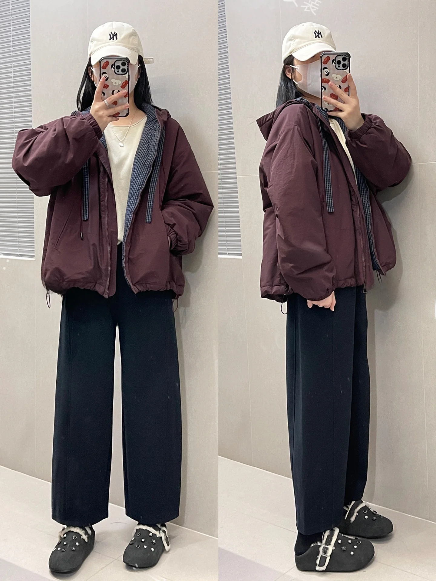 

Новая зимняя корейская клетчатая хлопковая куртка с капюшоном, свободная большая версия, рабочая одежда, парка, теплое женское пальто Thiened Long Sve