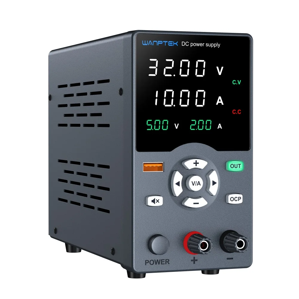 BENCH DC ADJUSTABLE POWER SUPPLY, DC POWER, 30V 10A, REPAIR, LAB, DESIGN, SCHOOLS, TEST, ELECTROPLATE, CHARGE, GC3010