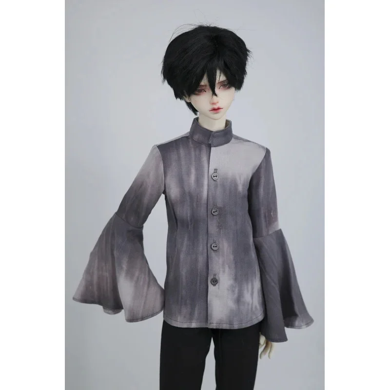 [고품질] 1/3 BJD 인형 타이다이 플레어 슬리브 스탠드업 칼라 셔츠 모델 ID75 POPO68 Uncle SD10 MSD 액션 피규어용