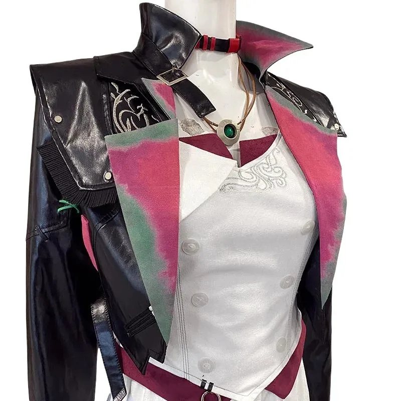 LOL 징크스 코스프레 의상 애니메이션 게임 LOL Arcane Cos 의류 가발 섹시한 여성 카니발 Oufit 역할 놀이 유니폼 할로윈