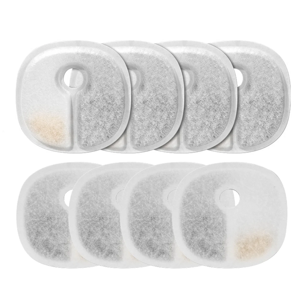 مرشحات نافورة الماء للقطط A62K لمرشحات استبدال نافورة الحيوانات الأليفة الأوتوماتيكية 8 قطع #4