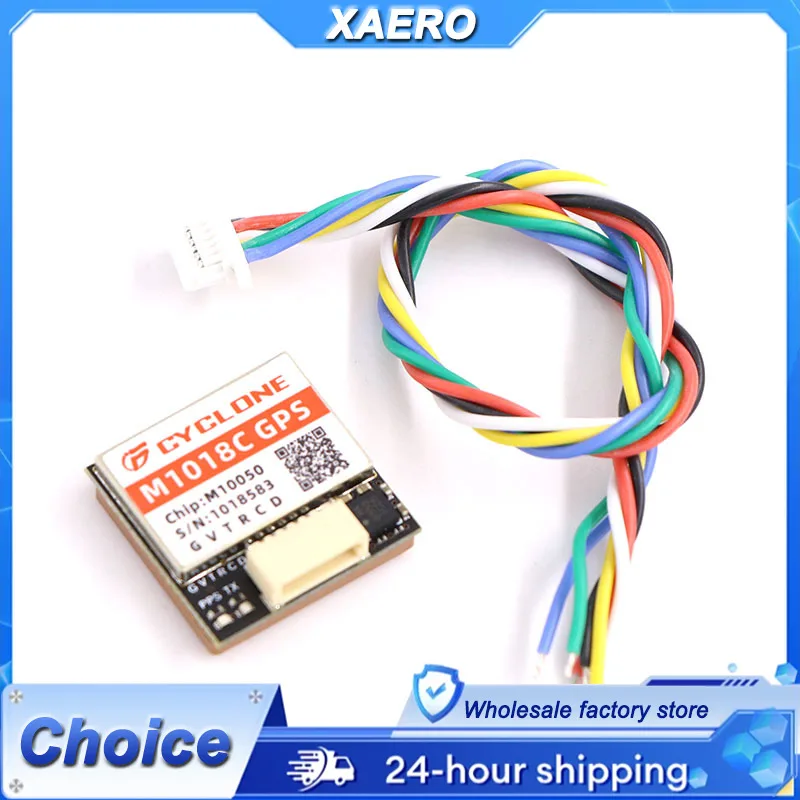 CYCLONE 10th Gen GPS Module with M10 Chip - UBLOX Protocol, Supports Beidou & GLONASS, with Compass for FPV & Fixed Wing
