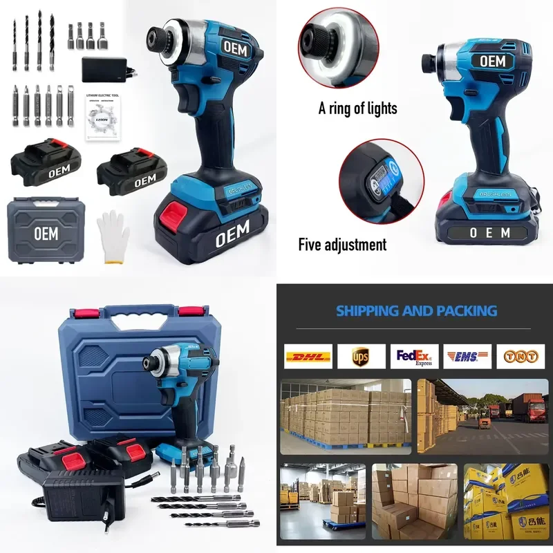 

【CHIMU HOME】 Brushless Cordless Impact Driver 12V 2000 RPM 25 Nm Torque for DIY Home Repair