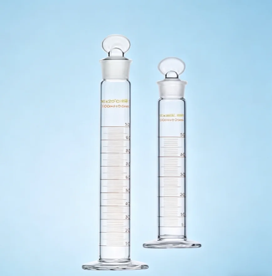 1pc 10-1000ml Glass Measuring Cylinder with Stopper Lab Equipment