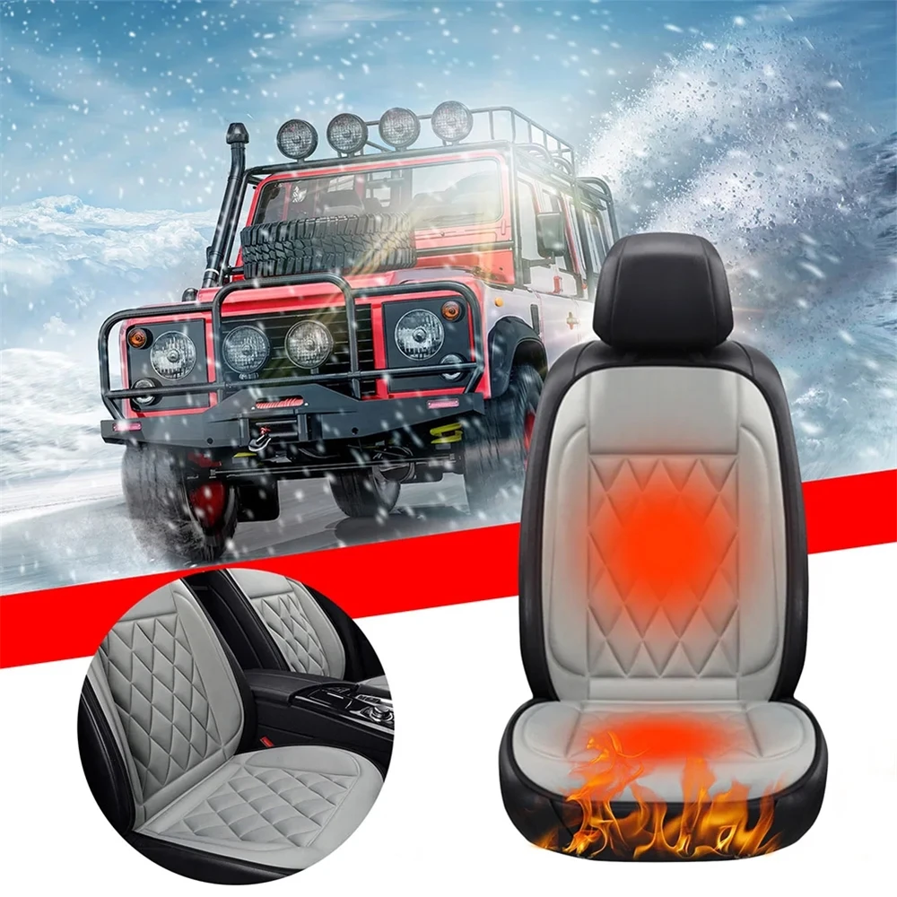 Winter Seat Heating 12V Car Cushion Car Heated Seat Mat Automotive Vehicle Driver Seat Cover with Heater