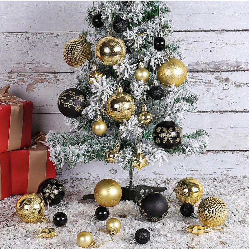 44Pcs/Box Christmas Balls Decoration Pendant Xmas Tree Hanging Balls Ornament Party Home Room Decor Navidad New Year 2025 Gifts view 4