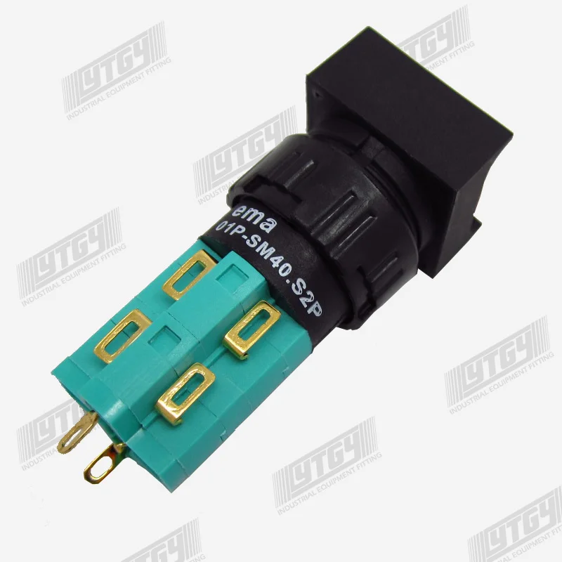 Imports EMA 16mm illuminated pushbutton switch 01P-RM40 01P-SM40M 01P-RM40 S2P Q2P self-reset DC6V/12V/24V/AC110/220V--10PCS