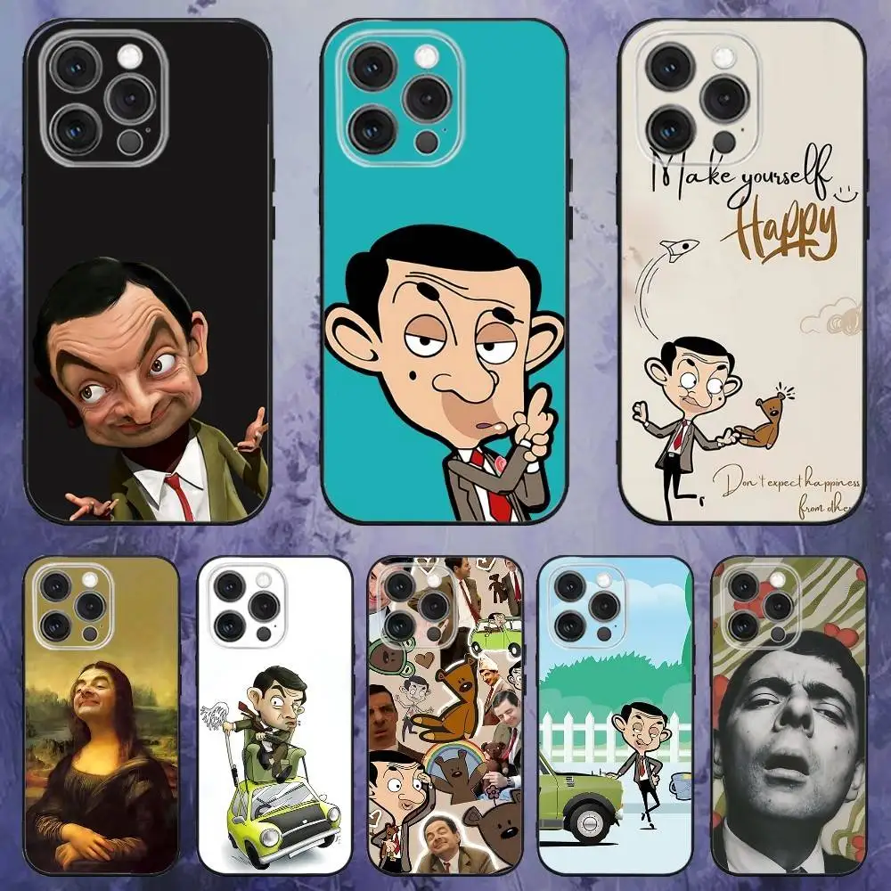 

Funny Mr B- BeanS Phone Case For iPhone 17,16,15,14,13,12,Pro,Max,Plus,E,SE4,Air,Mini Black Soft Box
