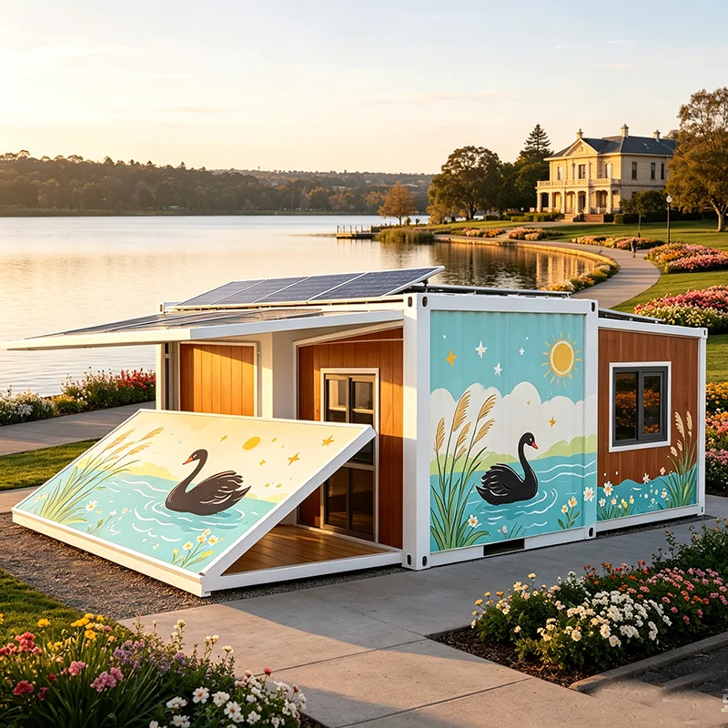 Custom Layout Expandable Foldable Container Villa Prefabricated Tiny Home Personalized Family Vacation Lodge