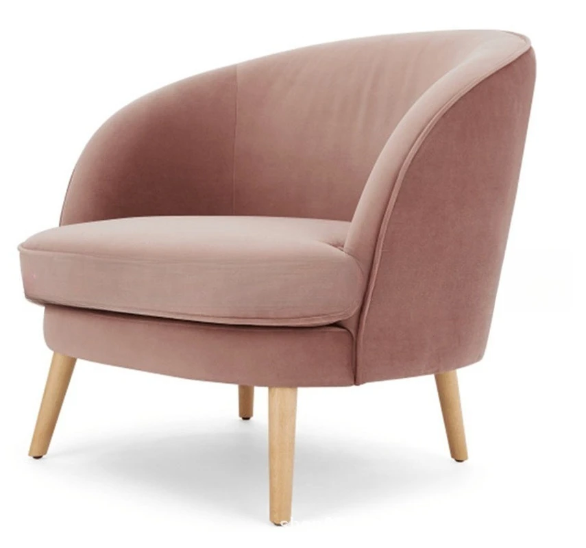 Simple modern fabric sofa furniture cafe studio leisure sofa