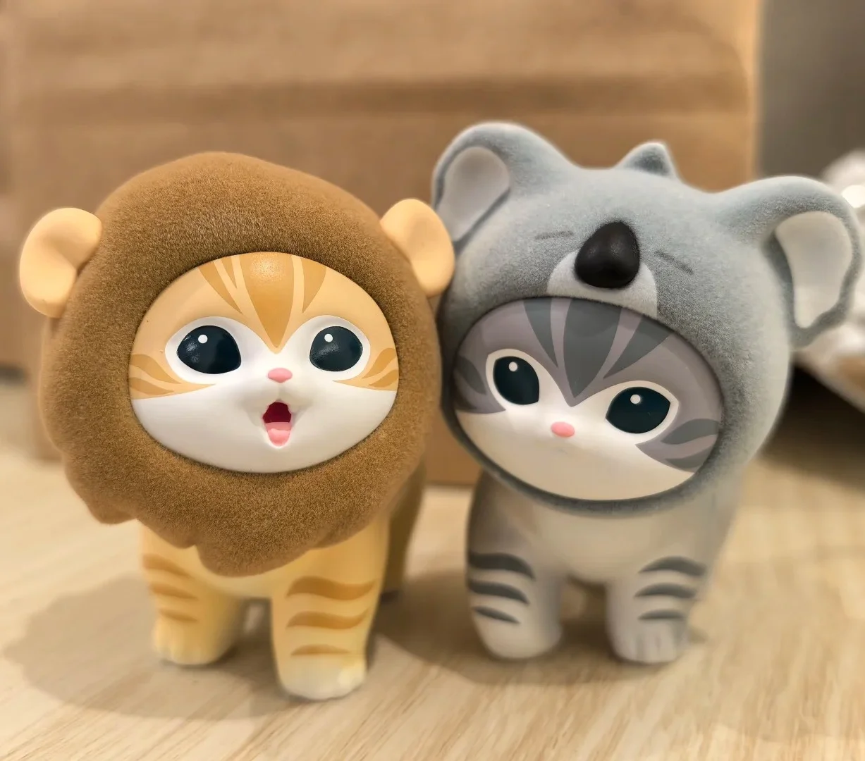 Miniso mofusand sanrio gato peludo animal festa caixa cega ornamento misterioso boneca torção ovo pvc figuras de ação brinquedos crianças presente