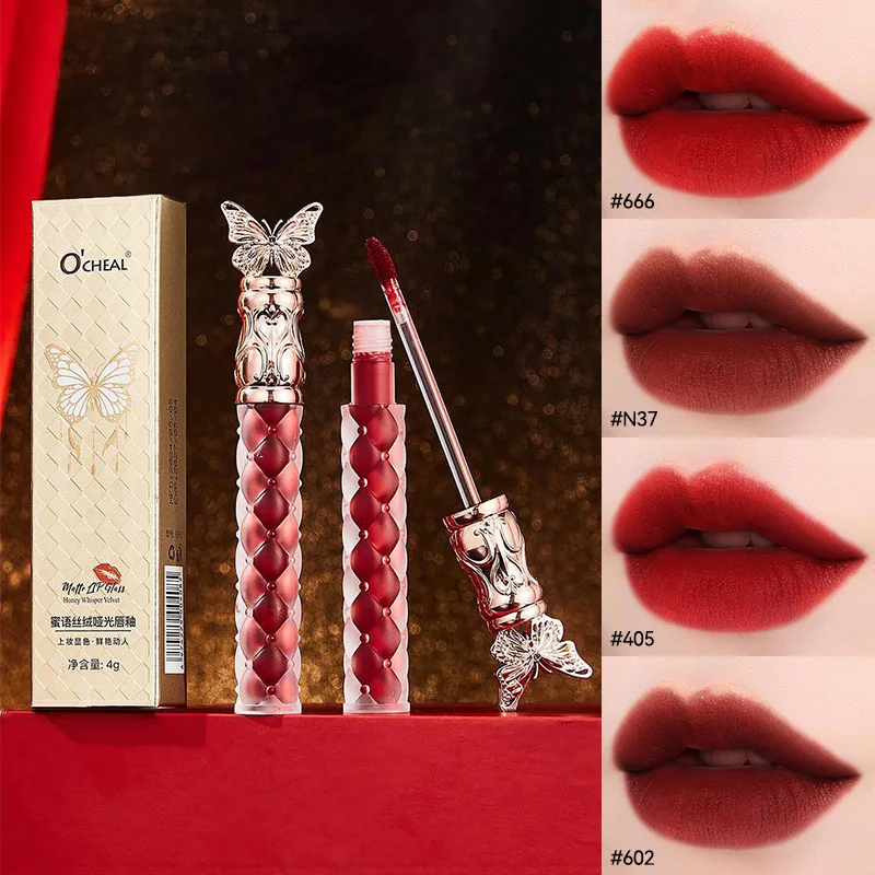 OCHEAL Brillant à lèvres laqué mat, non collant et durable pour un effet verre à haute brillance, un must pour l'été