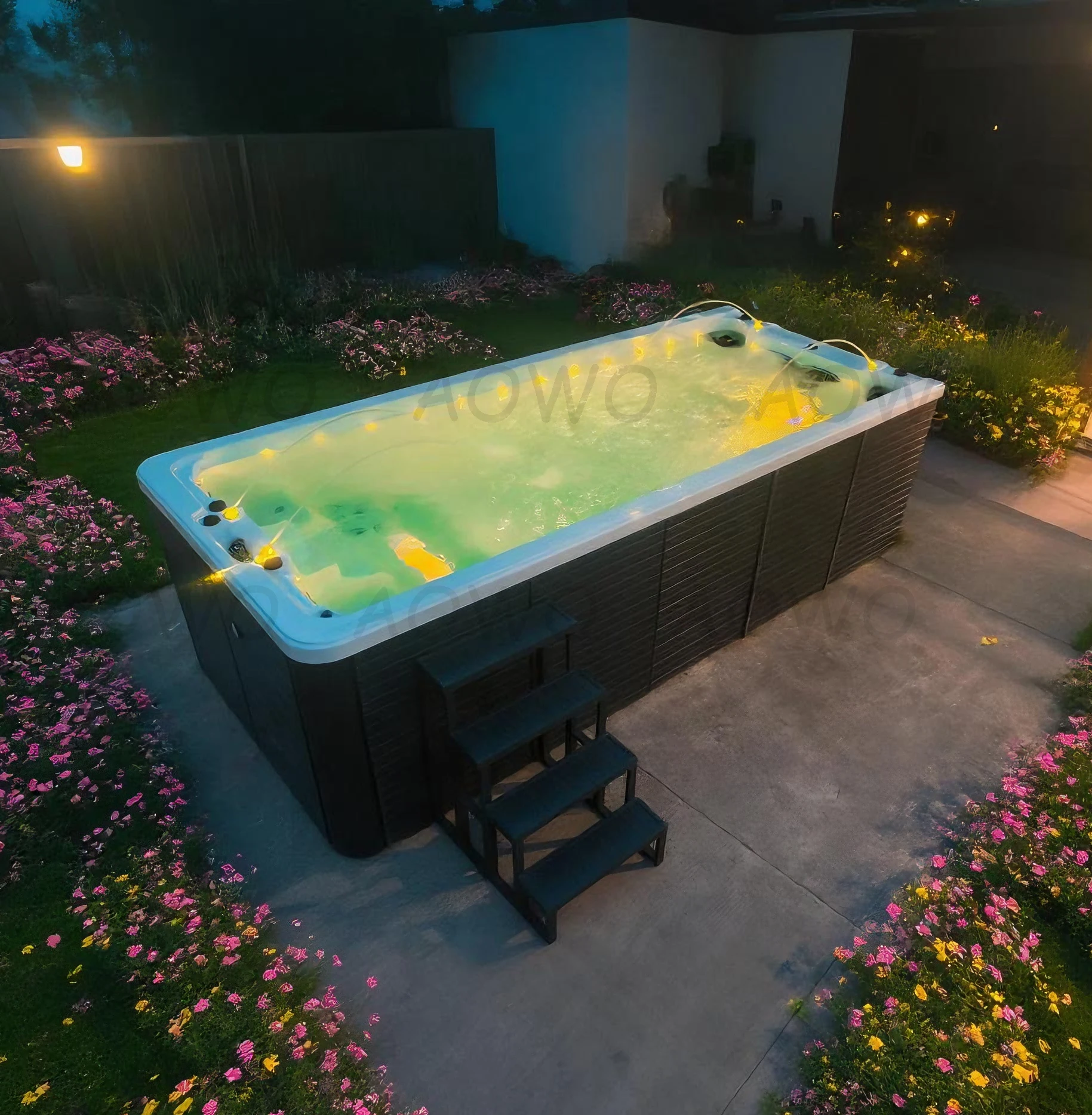 Swimming Pool Spa Outdoor Spa Tub Yacuzzi 5m Insulation Layer element Layer Control Circulation Cleaning System with Bubble
