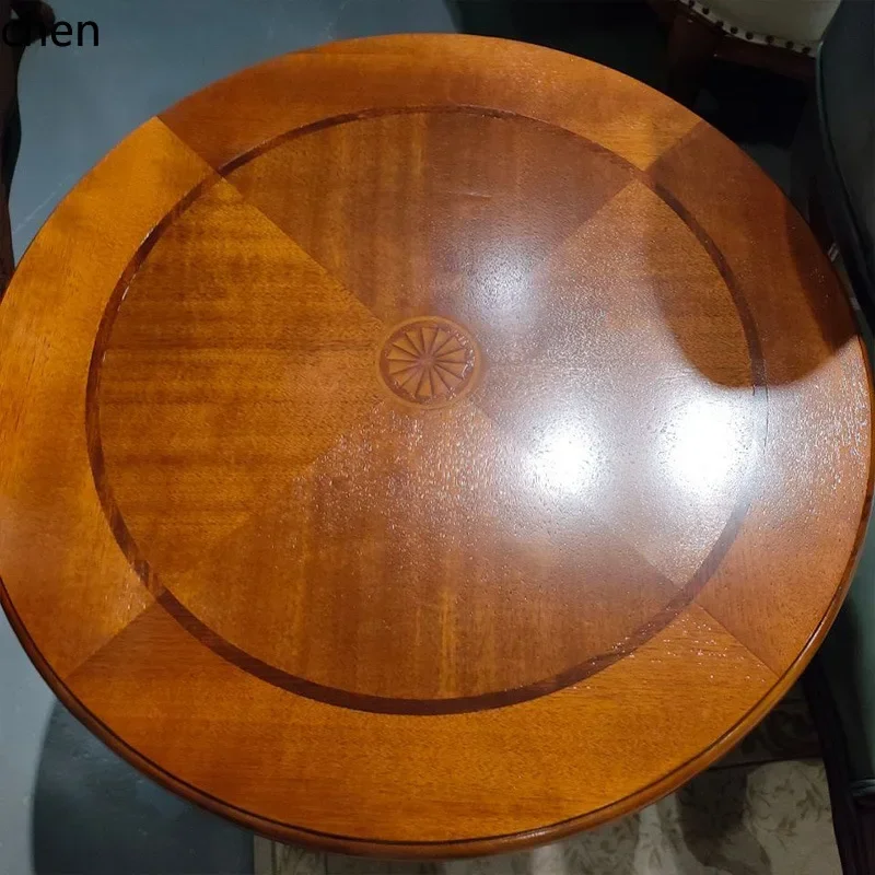 DSA  Solid Wood Round Table 60cm Leisure Small Living Room Sofa Corner  Round Table
