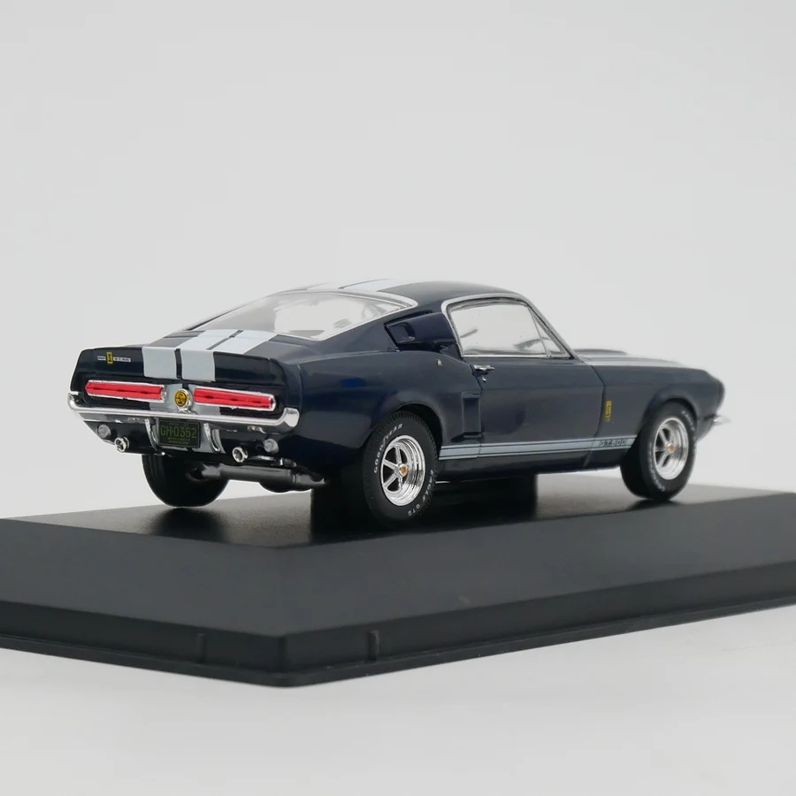 Moulé sous pression Ixo 1:43 échelle Shelby GT500 1967 Mustang Shelby alliage modèle de voiture jouet à collectionner cadeau Souvenir affichage ornement