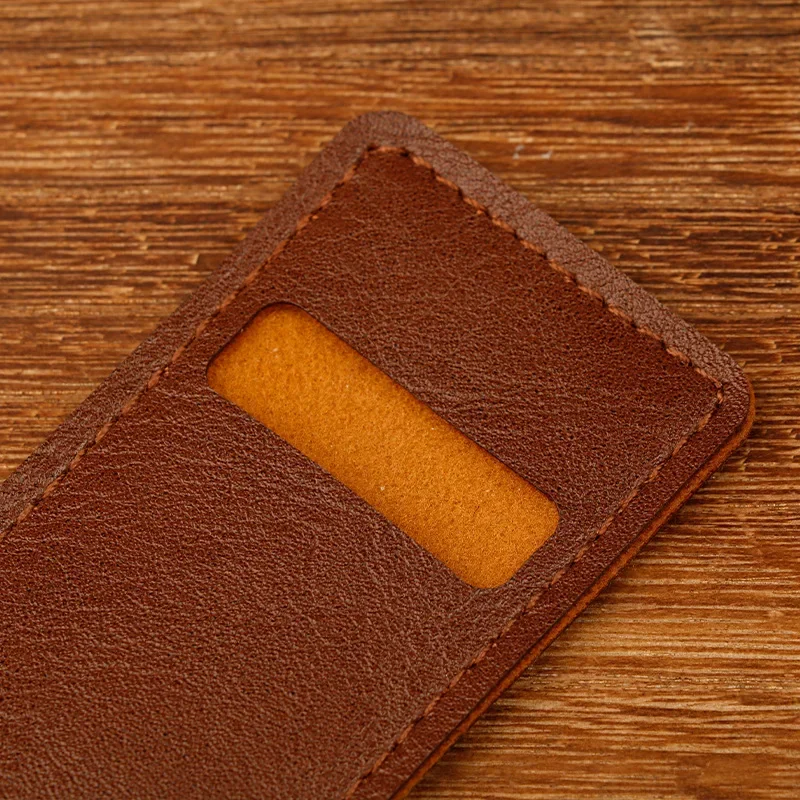 50Pcs Retro PU Pencil Bag Simple Literary Fountain Pen Storage Bag Student Stationery Pen Cover Solid Color Protective Cover