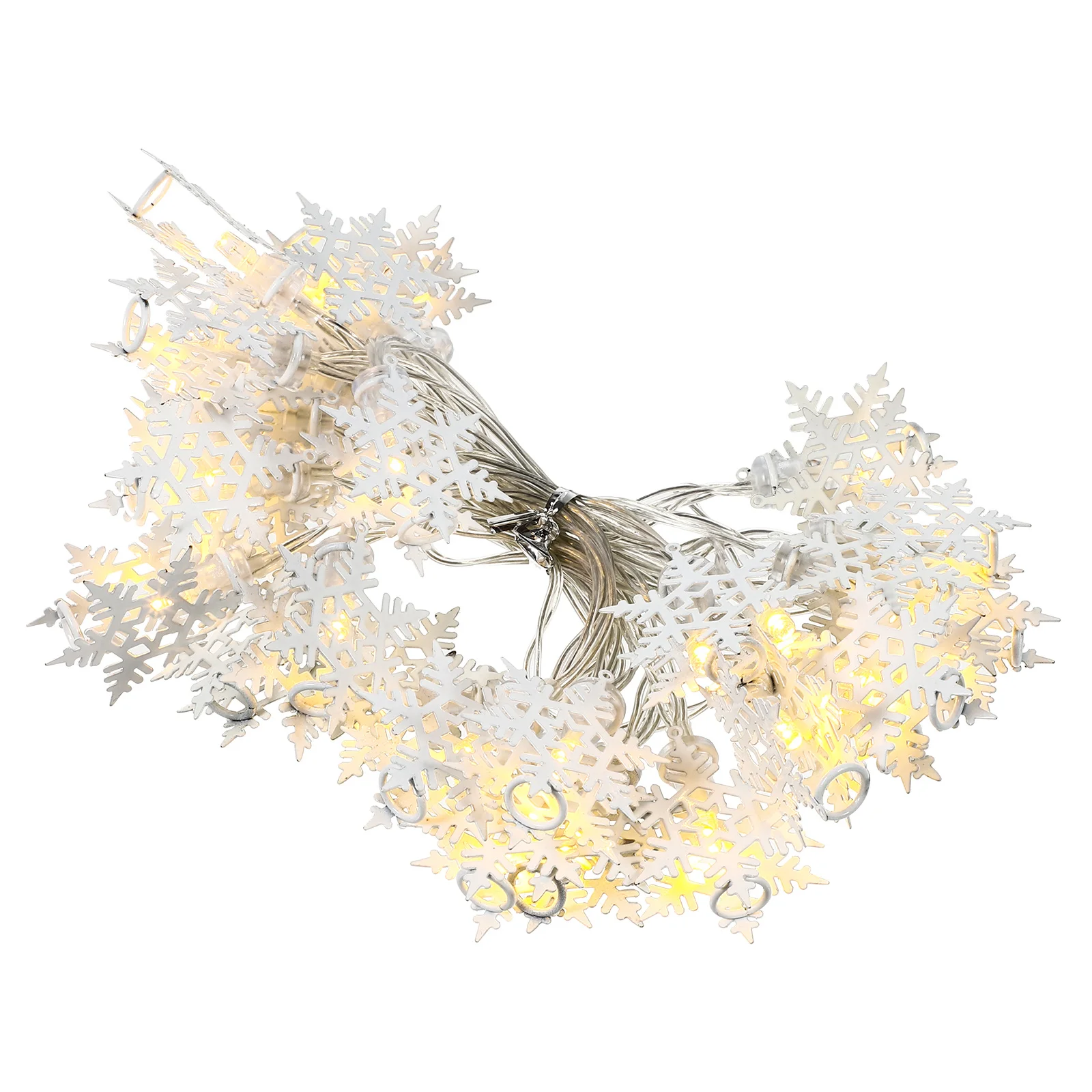 

1Pcs Snowflake Hanging Light String Creative Xmas Tree Lamp Holiday Party Decorative Indoor Decor Light String