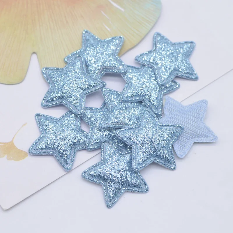 100 Stuks 22mm Bling Star Applique Gewatteerde Patches voor DIY Hoofddeksels Haar Clips Decor Kleding Hoed Ambachten Naaibenodigdheden