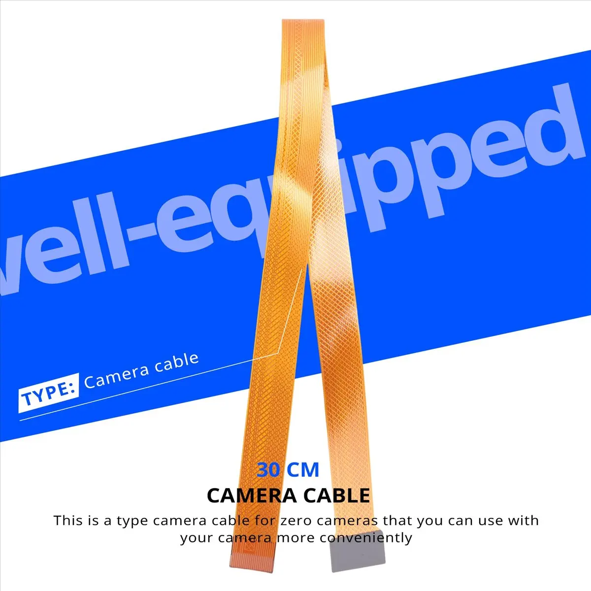#37A Consumer Electronics,For Raspberry Pi Zero W Camera Cable 30 cm Ribbon Line Ffc Cable (yellow)