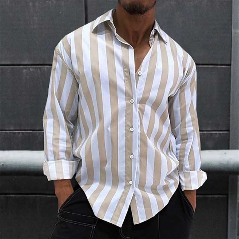 Men\'s shirt button up shirt casual shirt summer shirt V-neck daily vacation clothing fashion casual comfortable oversized size