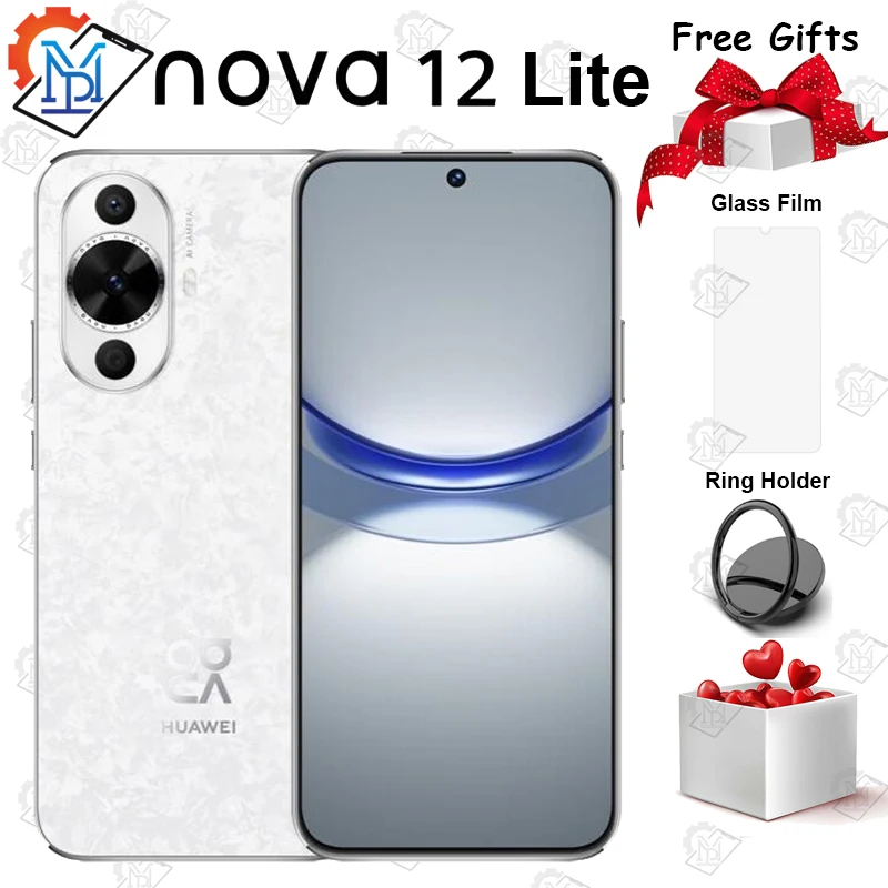 

Original Huawei Nova 12 Lite Phone 6.7" OLED 120Hz Screen Snapdragon 778G HarmonyOS 4.0 Camera 60MP Battery 4500mAh Smartphone